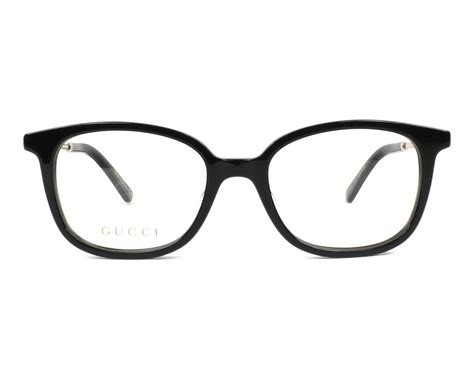 NEW GUCCI GG0202O 001 Black & Gold Eyeglasses 50mm with 